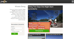 Desktop Screenshot of dieng-tour.com